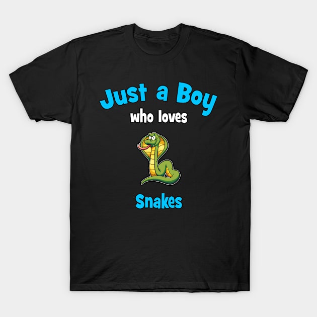 Snake design for Boys | Kids Cobra design T-Shirt by KuTees